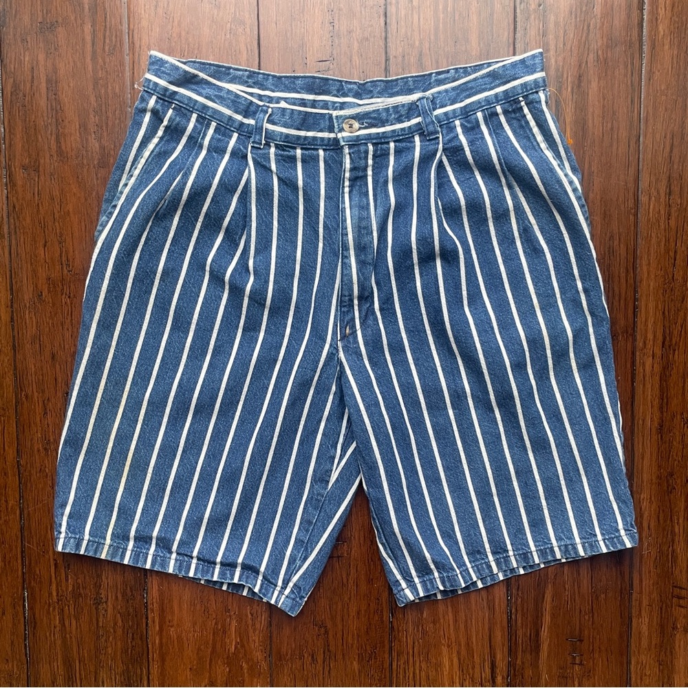 VINTAGE 90S Ash Creek Trading Striped Shorts